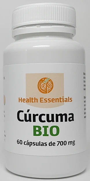 Bote blanco Cúrcuma BIO: ejemplo de línea natural